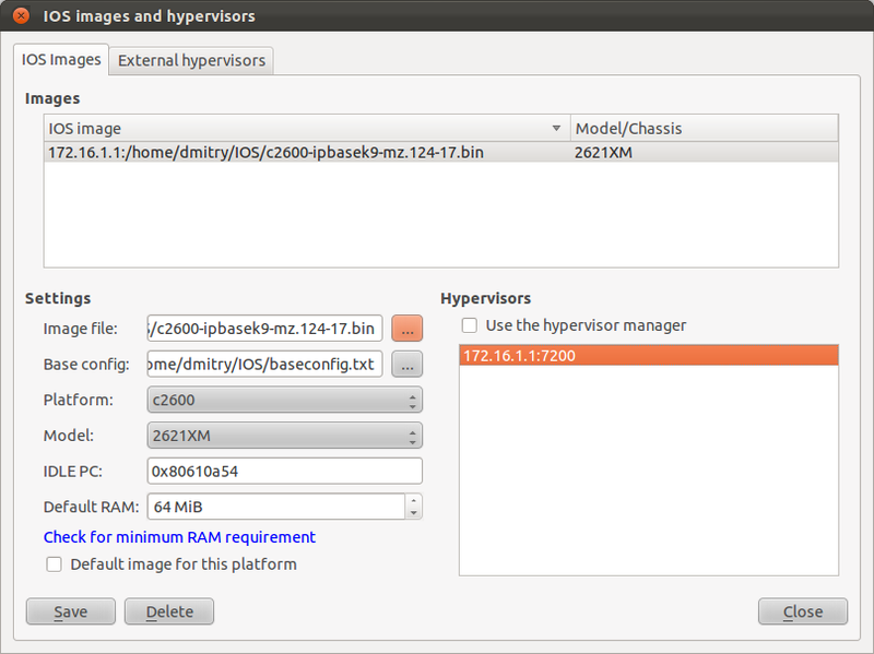 Cisco / GNS3 и dynamips на удаленном сервере