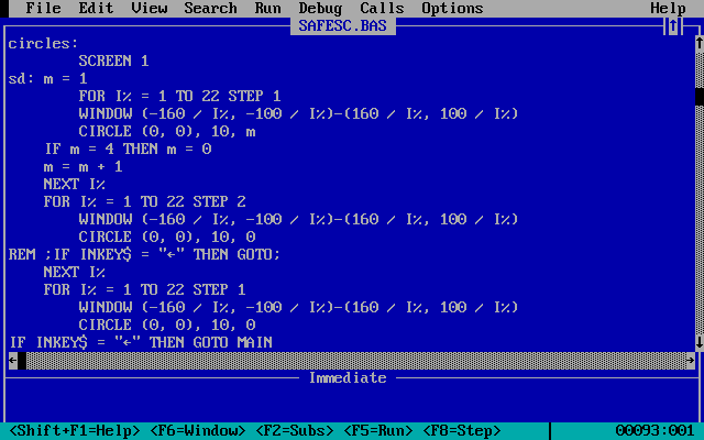 Напечатать на бейсик программу. Сова на QBASIC. Звездное небо на QBASIC. Эмулятор старинного бейсика.