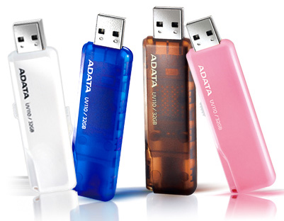 ADATA представила семейство разноцветных «флэшек» DashDrive UV110 ADATA DashDrive UV110