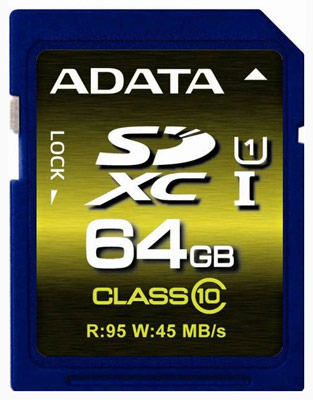 ADATA выпускает карты памяти Premier Pro SDHC и SDXC UHS-I