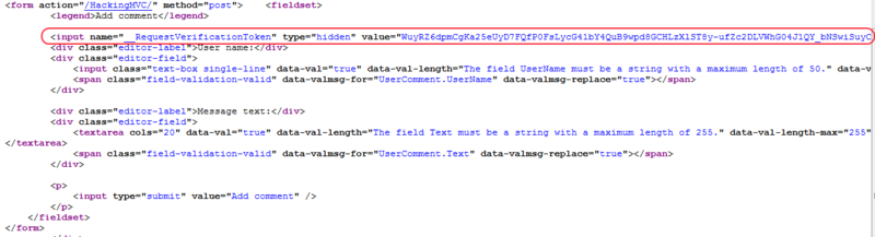 ASP.NET MVC 3/4: Противодействие взлому ASP.NET MVC 3/4: Противодействие взлому