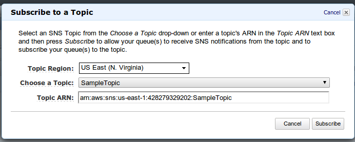 AWS: Итеграция SNS + SQS