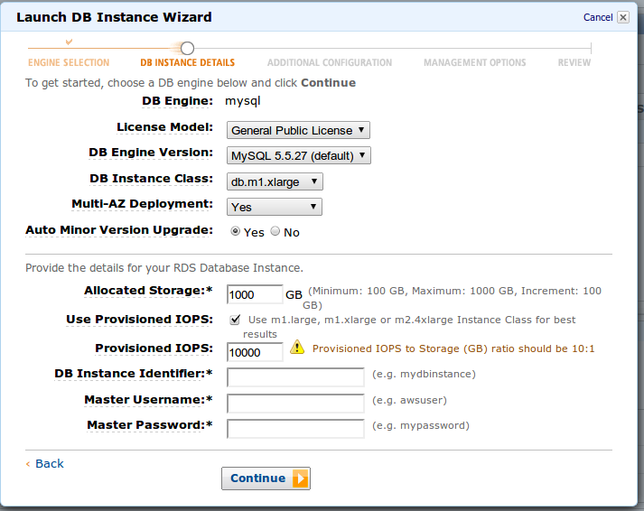 AWS: Ускоренные носители для RDS