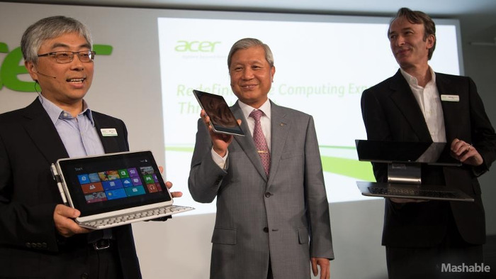 Acer представил новые гибридные устройства на Windows и дешёвый Android планшет