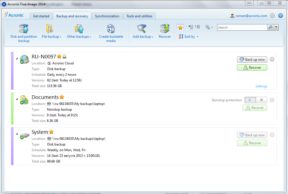 Acronis True Image 2014 — что нового?