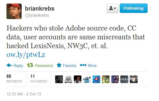 Adobe hacked, 3 млн. аккаунтов скомпрометированы