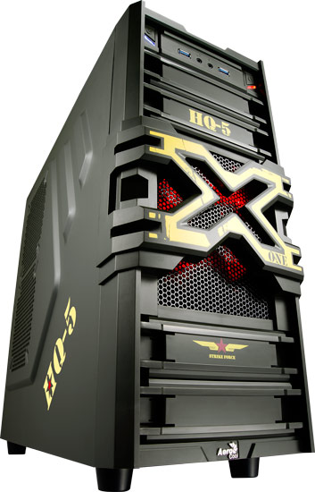 Корпус AeroCool Strike-X One Army Edition относится к категории mid tower и рассчитан на платы типоразмера ATX