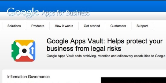 App Vault от Google — сервис мониторинга и архивации сообщений для пользователей App for Business