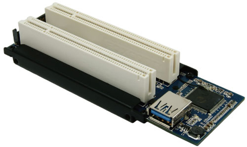 Area SD-PECPCiRi превращает слот PCI Express x1 в два слота PCI