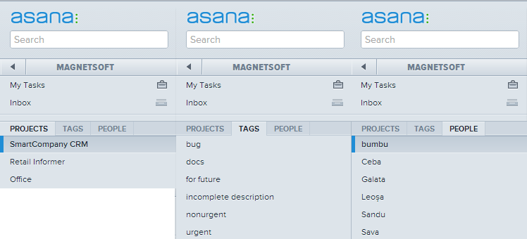 Asana приложение.