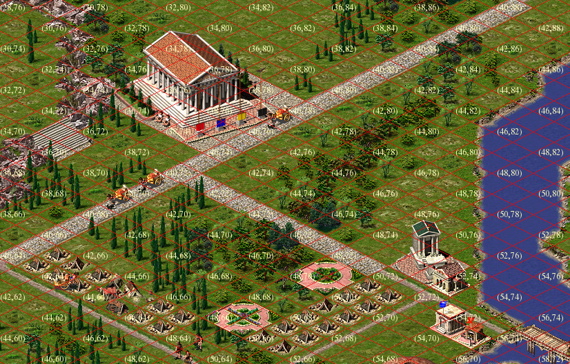 Back инжиниринг Caesar III (часть 2, Рисование города)