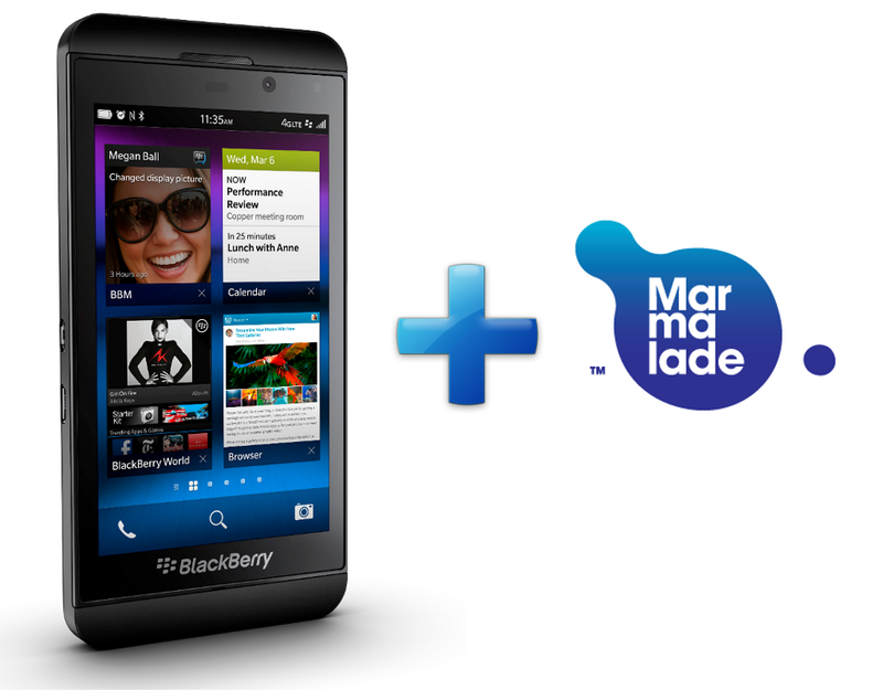 BlackBerry 10 + бесплатный Marmalade SDK