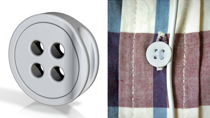 Button 2.0 — пуговица держатель для наушников