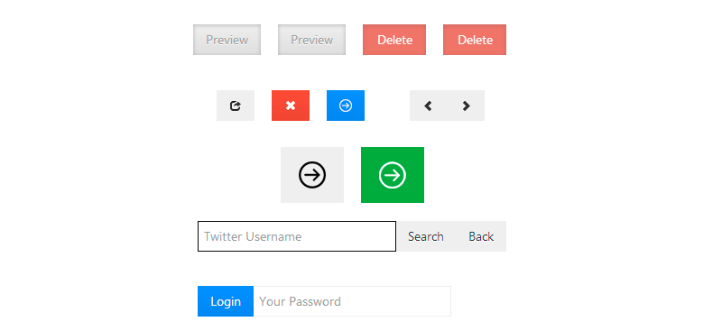 CSS кнопки в стиле Windows 8, совместимые с Twitter Bootstrap