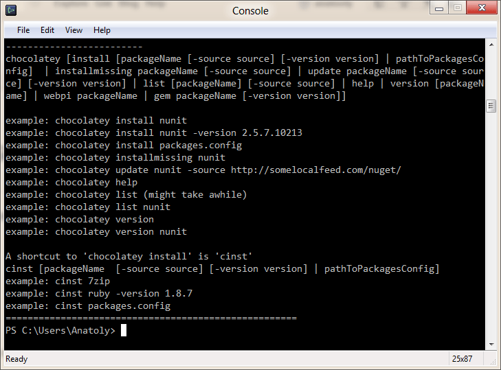 Chocolatey — apt get для Windows Chocolatey — apt get для Windows