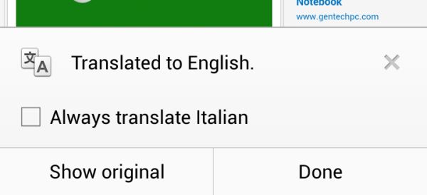 Chrome 28 Beta for Android вышел со встроенным Google Translate