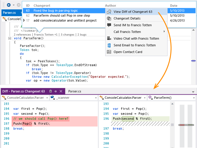 CodeLens в Visual Studio 2013