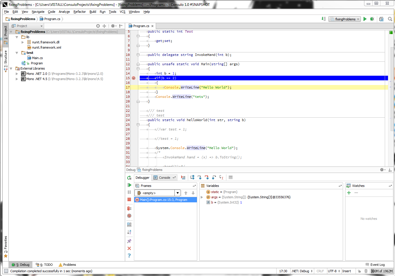Consulo + .NET плагин, спустя два месяца image