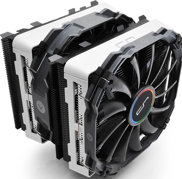 Охладитель Cryorig R1 имеет классическую форму двойной башни