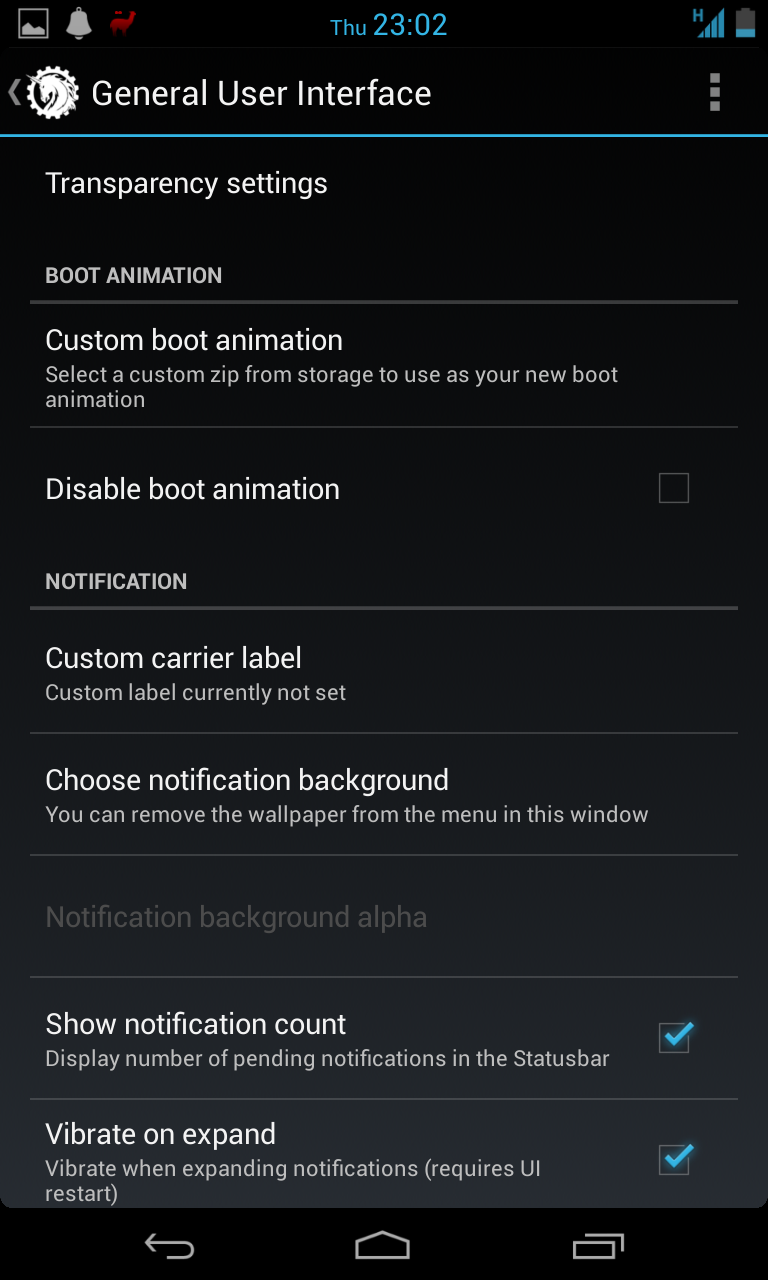 Custom all the things! Custom carrier label, boot animation and notification background
