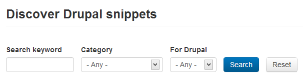 Dropbucket.org — хранилище сниппетов для Drupal image