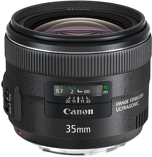 Рекомендованная цена объектива Canon EF 35mm f/2 IS USM в США — 850 долларов