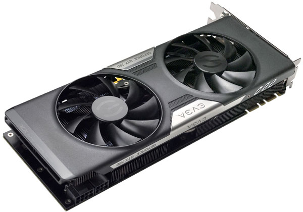 В охладителе 3D-карты EVGA GeForce GTX 780 используются вентиляторы с двойными подшипниками качения 
