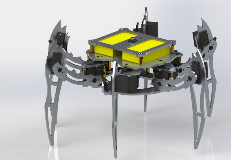 Ectognathus, робот хексапод на микро сервах своими руками