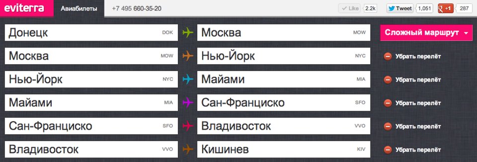 Eviterra.com: Действительно сложные перелеты