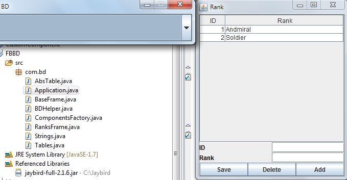 Firebird BD на Java Firebird BD на Java