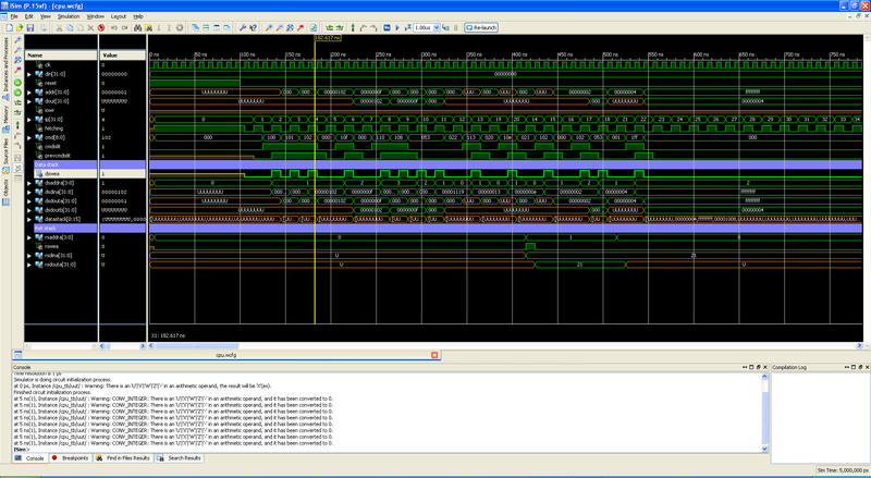 Forth процессор на VHDL