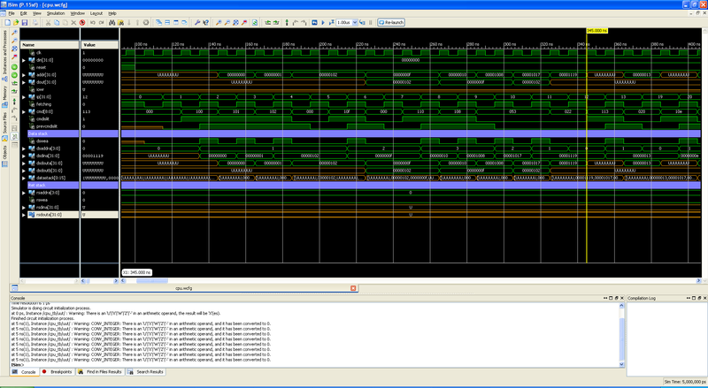 Forth процессор на VHDL