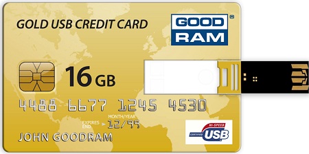 GOODRAM Gold USB Credit Card