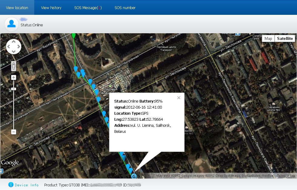 GT03B GPS — что внутри Track