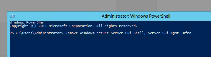 GUI, не GUI — или как включить и отключить графический интерфейс в Windows Server 2012 GUI, не GUI — или как включить и отключить графический интерфейс в Windows Server 2012