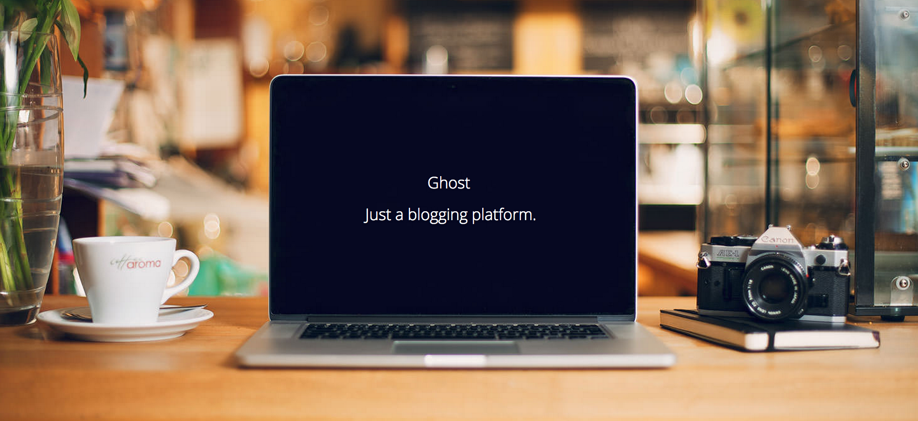 ghost just a blogging platform