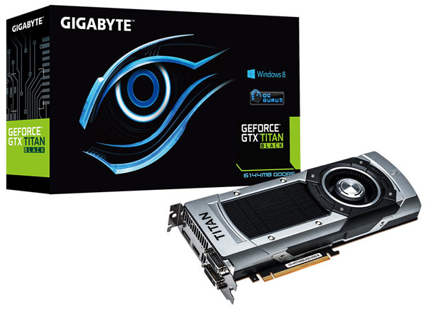 Одновременно представлена 3D-карта Gigabyte GeForce GTX Titan Black (GV-NTITANBLKD5-6GD-B)