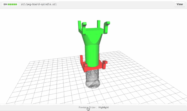 Github визуализирует изменение кода 3D моделей