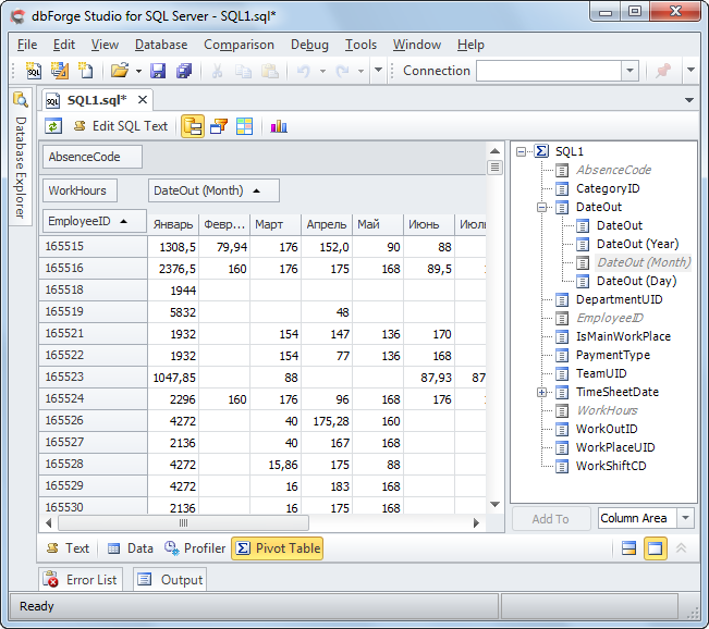 God bless Dynamic SQL