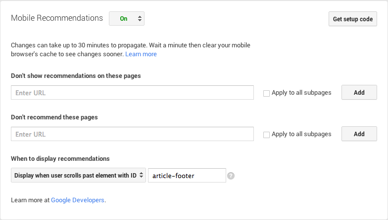 Как включить и настроить инструмент для рекомендации контента
