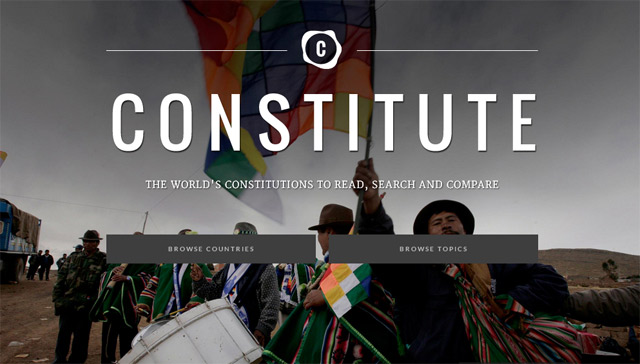 Google Constitute — поиск и сравнение 160 мировых конституций