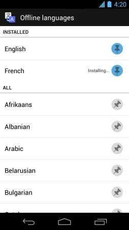 Google Translate for Android теперь переводит без подключения к Сети