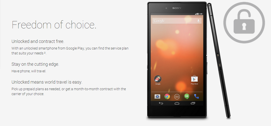 Google представил LG G Pad 8.3, Sony Z Ultra и белый Nexus 7