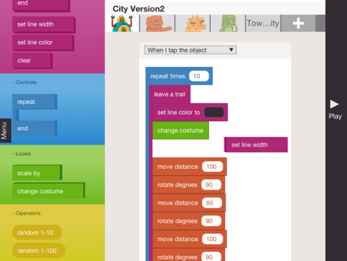 Hopscotch: азы программирования для детей на iPad