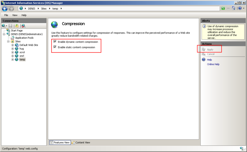 IIS 7: компрессия JSON ответа IIS 7: компрессия JSON ответа