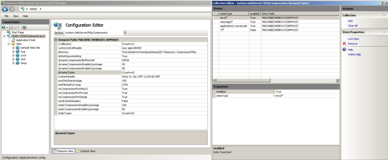 IIS 7: компрессия JSON ответа IIS 7: компрессия JSON ответа