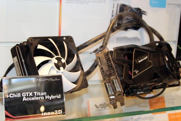 Inno3D показала на CeBIT 3D-карту GeForce GTX Titan с кулером Hybrid iChill