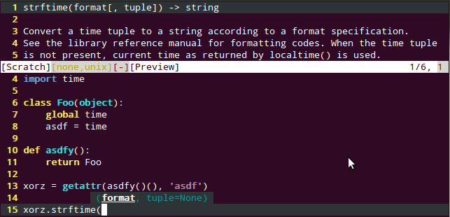 Jedi — библиотека автодополнения для Python image