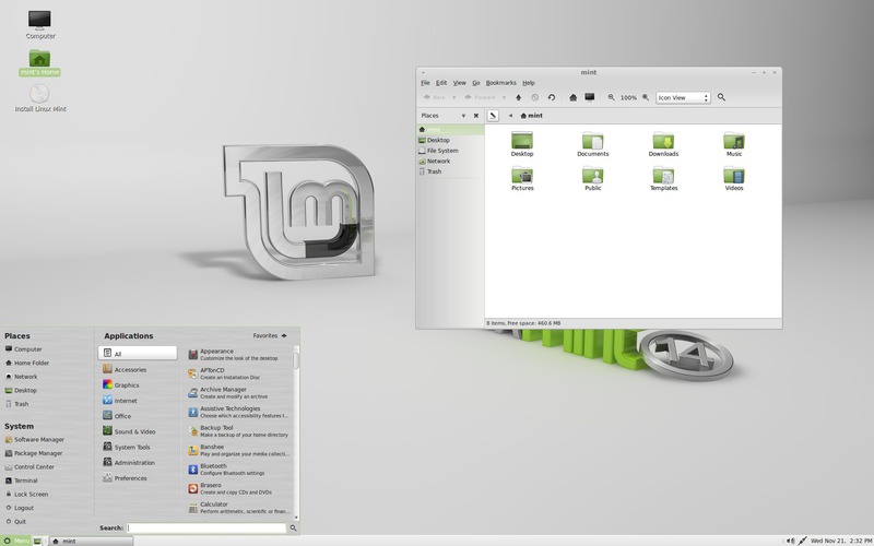 Linux Mint 14 Nadia