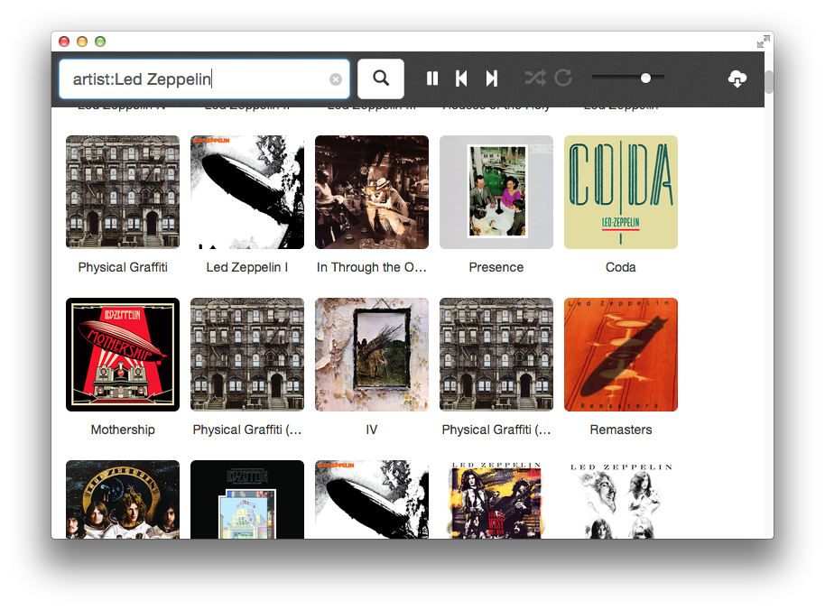 список альбомов